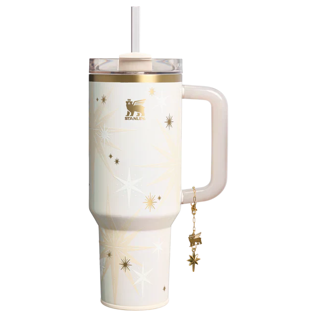 Stanley Starlight Shimmer 40 oz Quencher Luxe H2.O FlowState™ Tumbler – Holiday Limited Edition