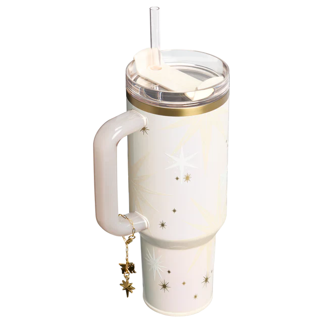 Stanley Starlight Shimmer 40 oz Quencher Luxe H2.O FlowState™ Tumbler – Holiday Limited Edition